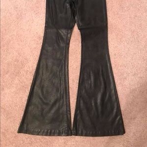 Leather Bell Bottoms